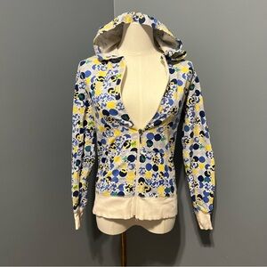 Colorful Hooded Zip Sweater